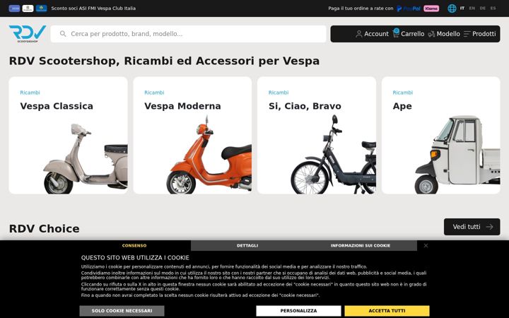 Captură de ecran a ricambi-v.it