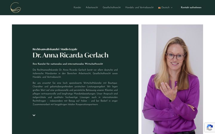 Capture d'écran de ricardagerlach.com