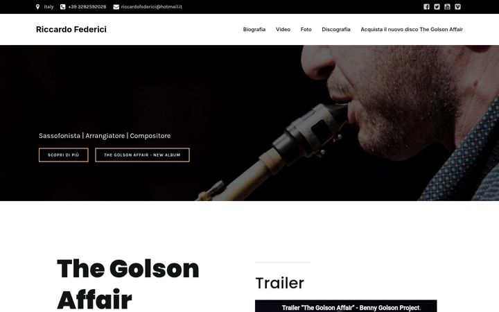 Skærmbillede af riccardofederici.com