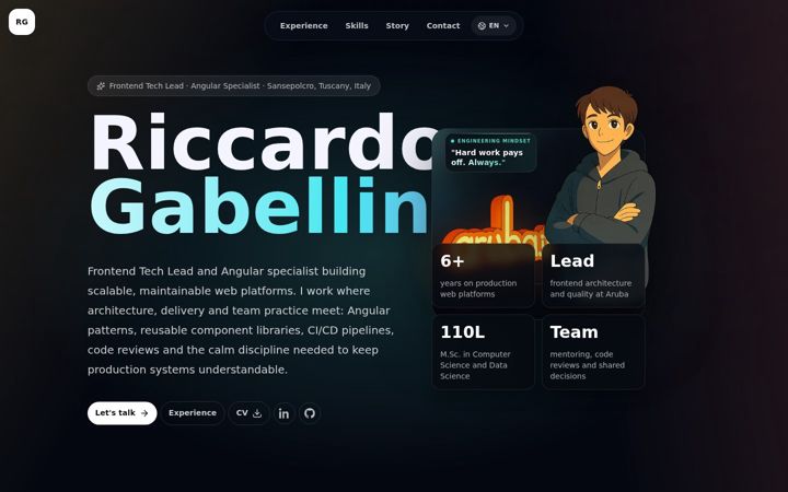 Screenshot of riccardogabellini.it