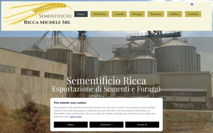 Screenshot von riccasementi.it