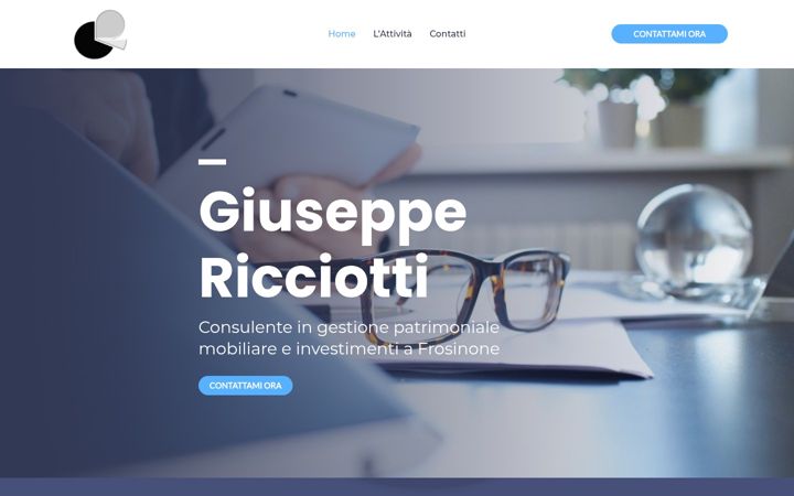 Screenshot of ricciottigiuseppe.it
