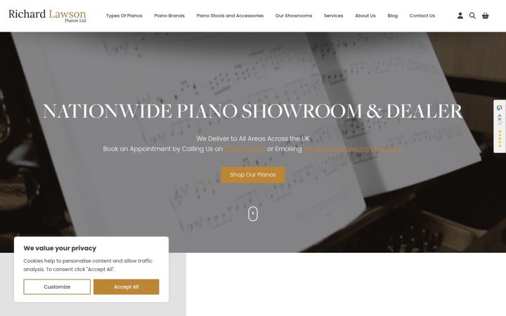 Screenshot van richardlawsonpianos.com