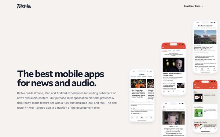Screenshot of richie.fi