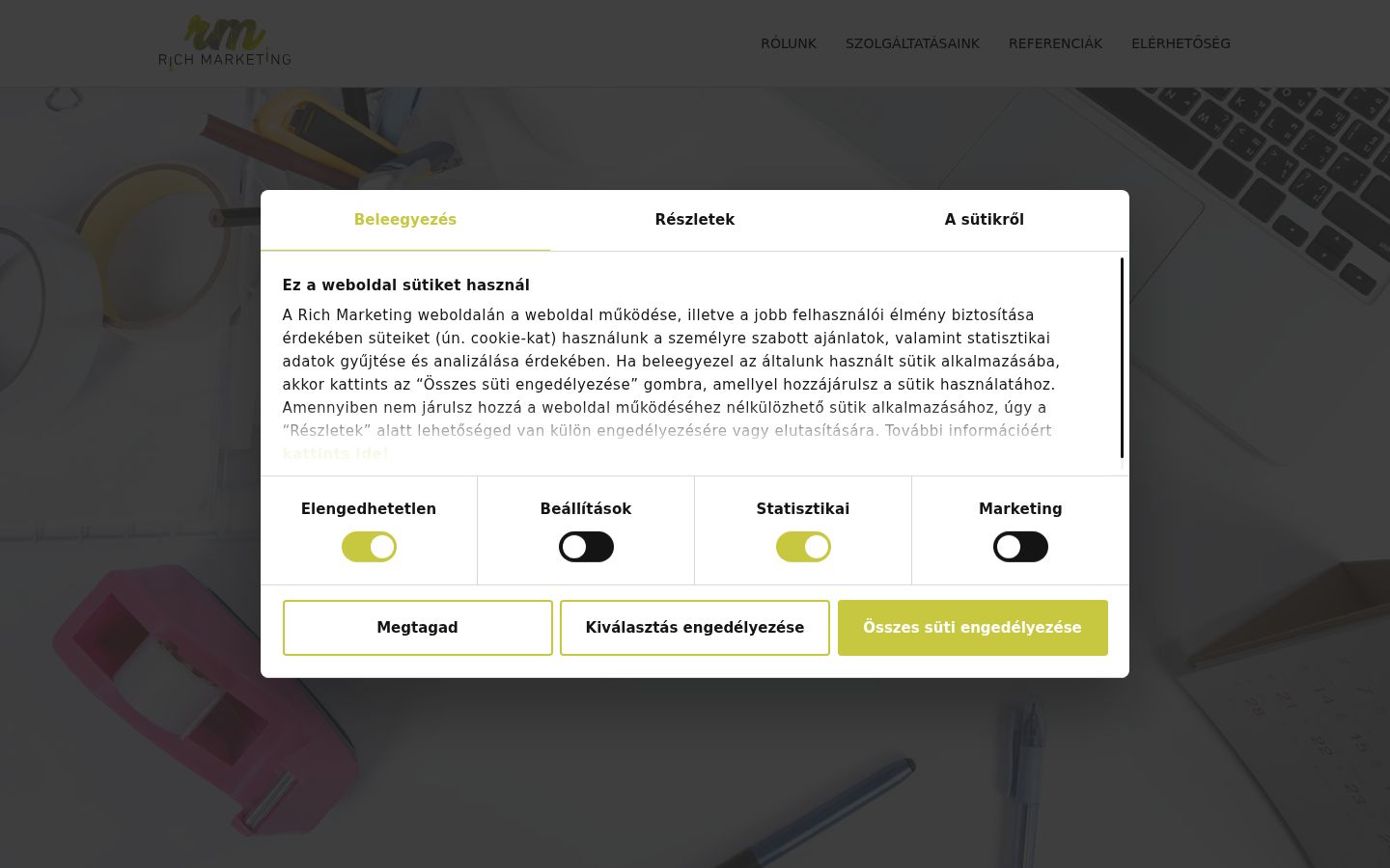 Posnetek zaslona pasice za privolitev, prikazane pred kakršno koli interakcijo
