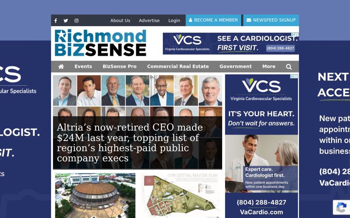 Screenshot of richmondbizsense.com