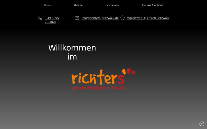 Screenshot stránky richters-pritzwalk.de