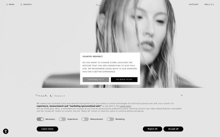 Skjermbilde av rickowens.eu