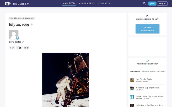 Screenshot of ricochet.com