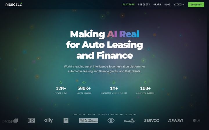 Screenshot of ridecell.com