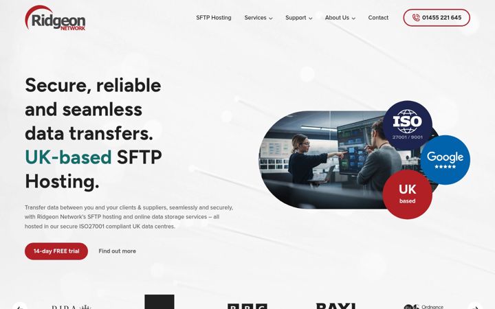 Captura de pantalla de ridgeon-network.co.uk