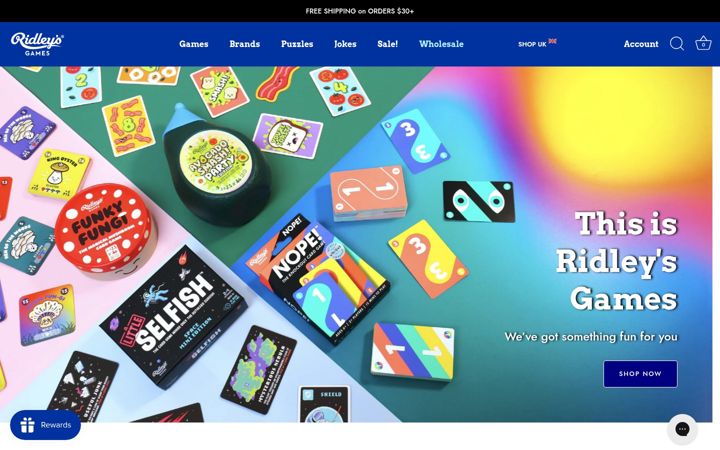 Screenshot di ridleysgames.com