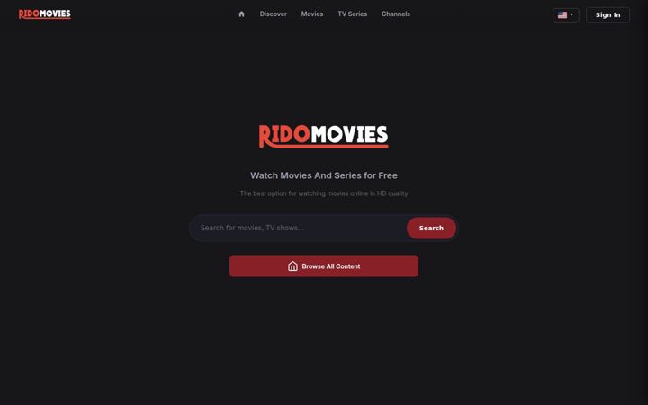 Screenshot of ridomovies.is