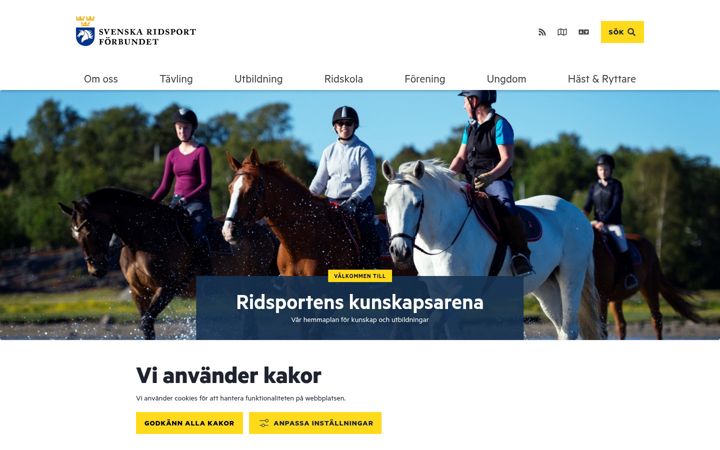 Screenshot of ridsport.se