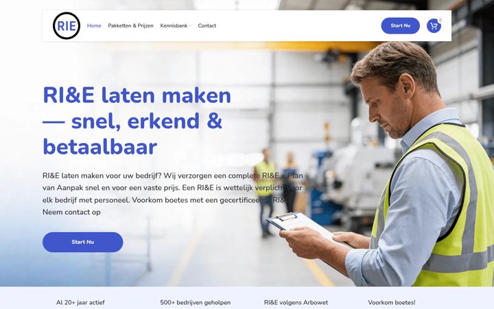 Screenshot ta' rie-nl.nl