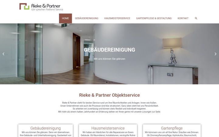Screenshot of rieke-partner.de