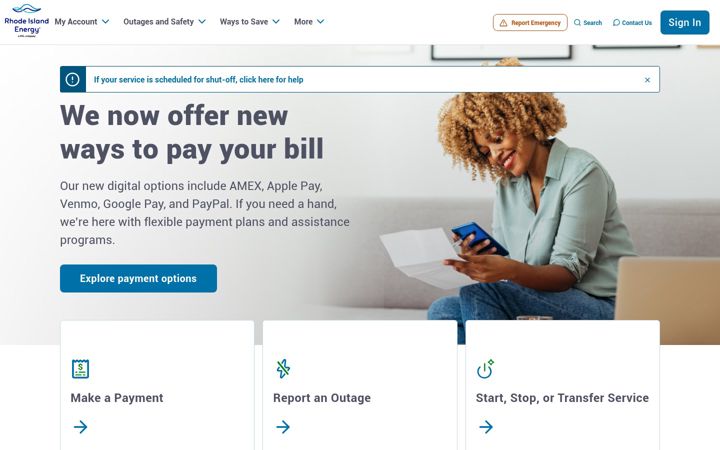 Screenshot of rienergy.com