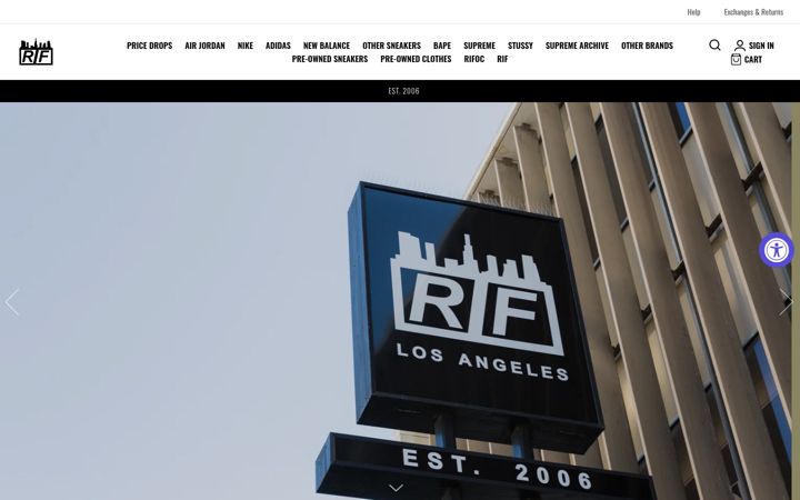Screenshot of rif.la