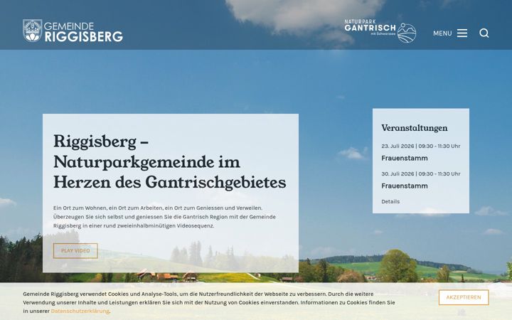Screenshot of riggisberg.ch