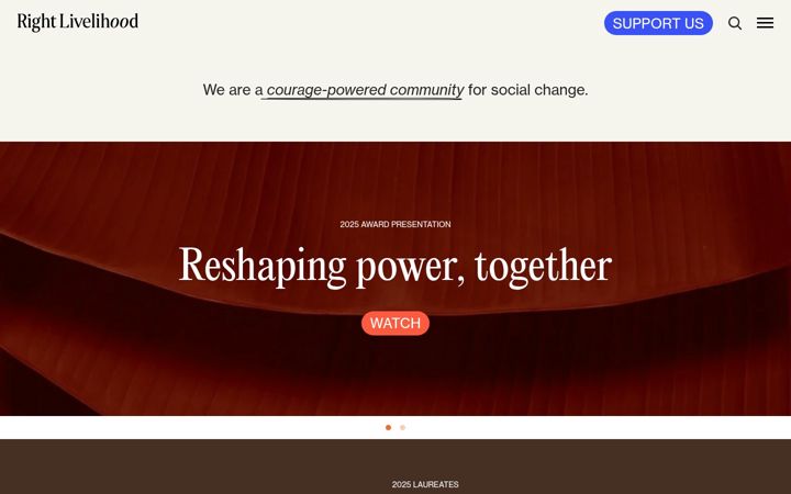 Screenshot of rightlivelihood.org