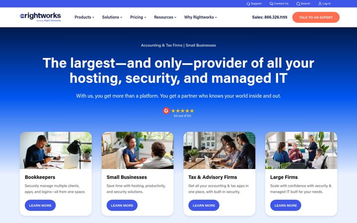 Screenshot of rightnetworks.com