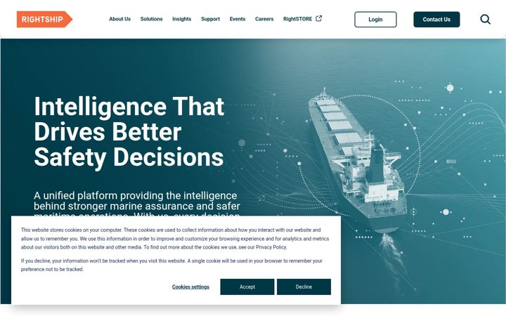Képernyőkép: rightship.com