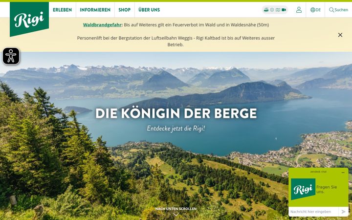 Screenshot of rigi.ch