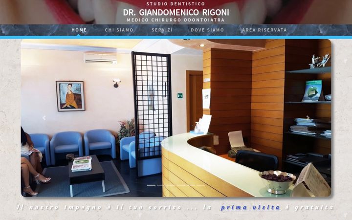 Ekrano kopija rigonistudiodentistico.it