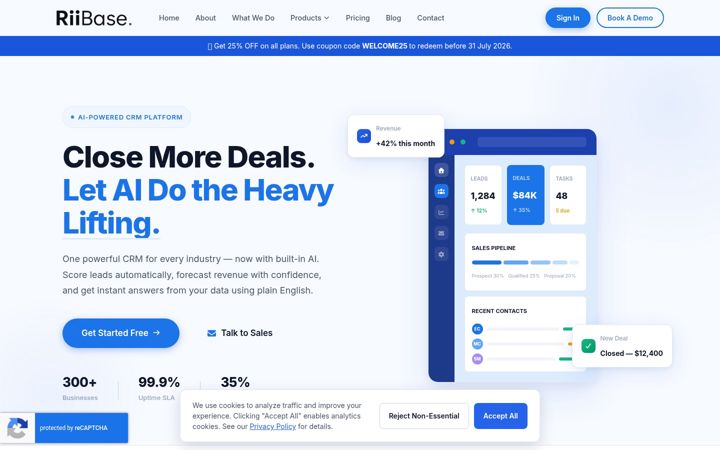 Screenshot of riibase.com