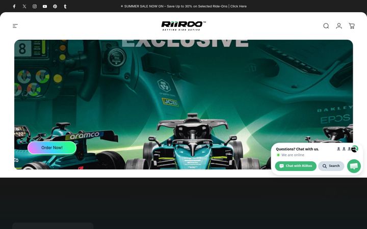Screenshot of riiroo.com