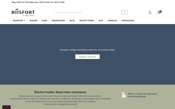 Screenshot of riisfort.dk