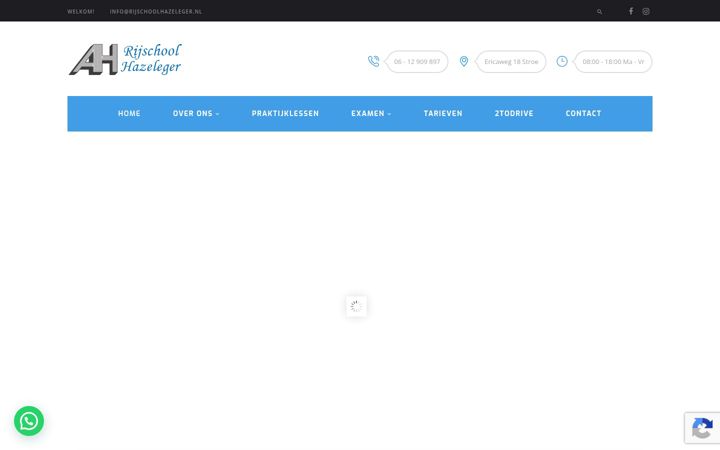 Screenshot του rijschoolhazeleger.nl