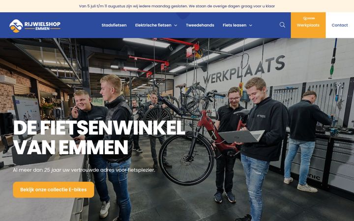Screenshot van rijwielshopbargeres.nl