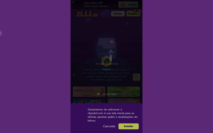 Screenshot of rikjvob2.com
