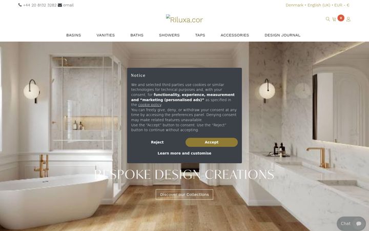 Screenshot of riluxa.com