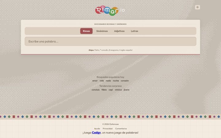 Screenshot of rimar.io