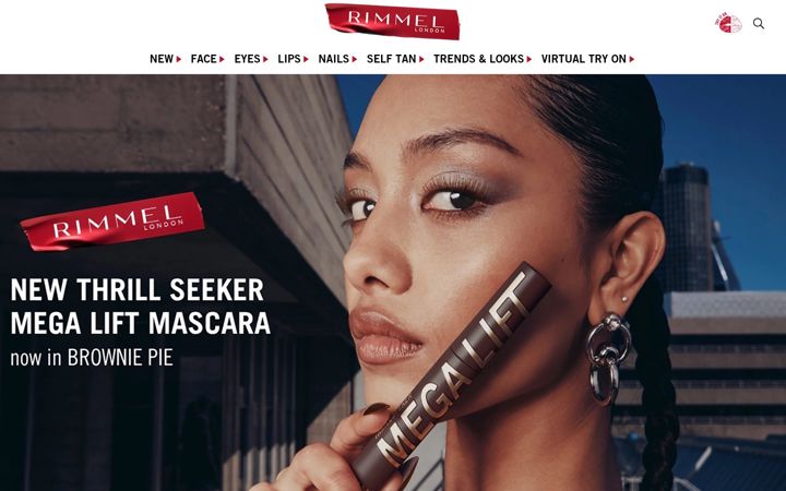 Screenshot of rimmellondon.com