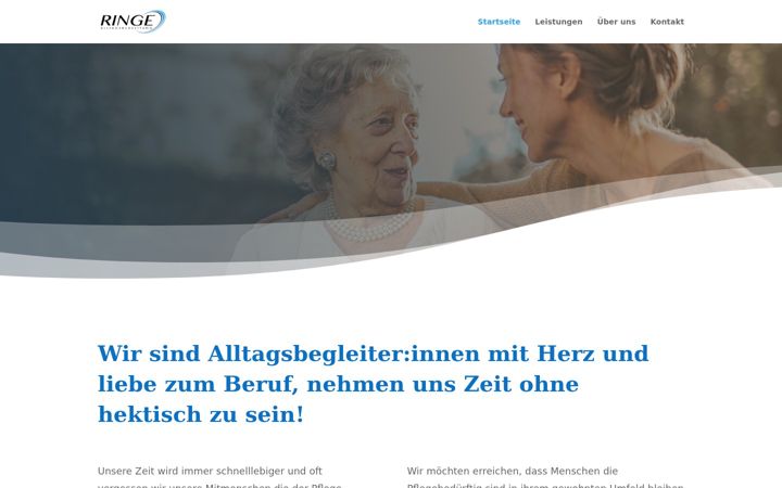 Posnetek zaslona ringe-hilfe.de