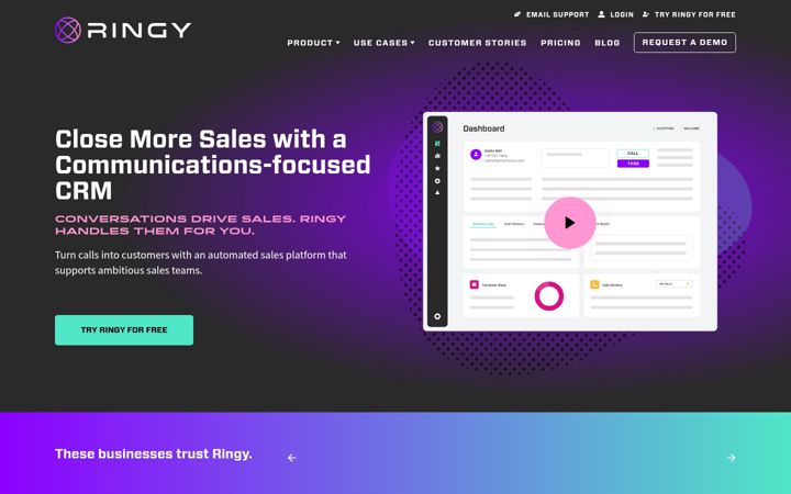 Screenshot of ringy.com