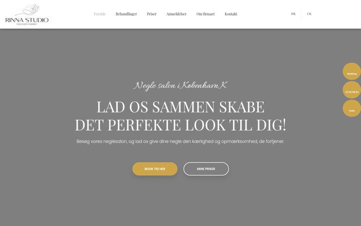 Screenshot von rinnastudios.com