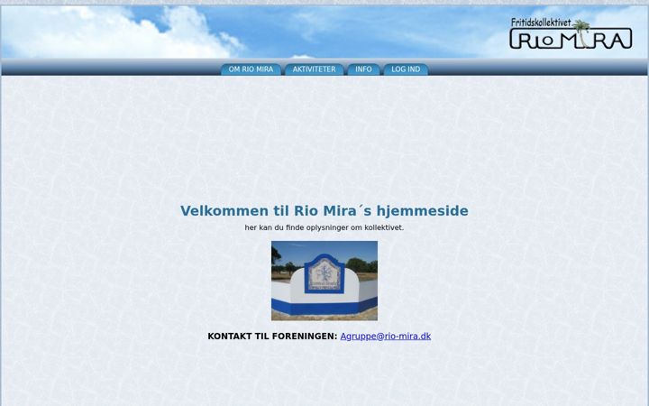 Screenshot ta' riomira.dk
