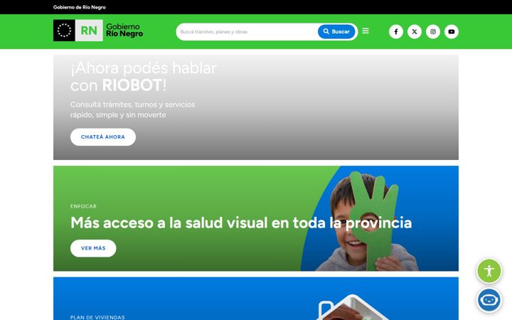 Screenshot of rionegro.gov.ar