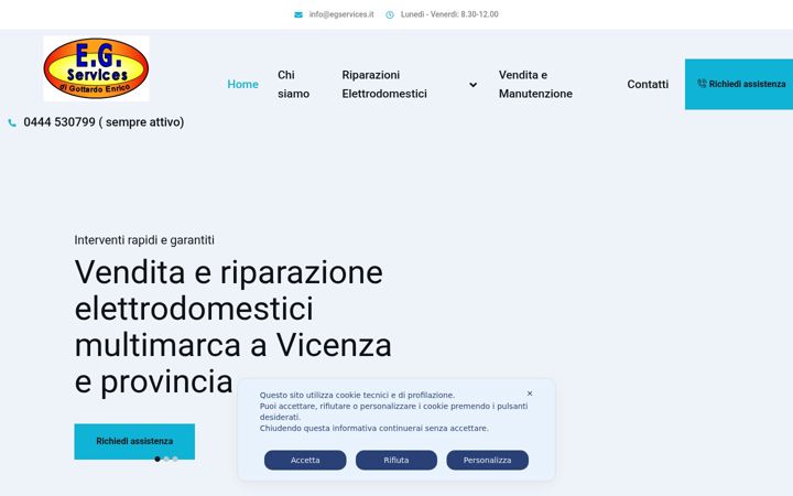 Snimka zaslona za riparazioneelettrodomesticivicenza.it