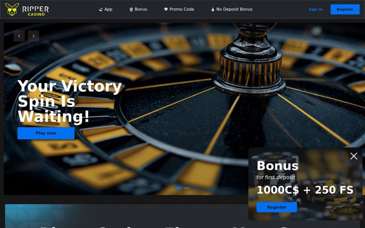Screenshot of ripper-casinos.net
