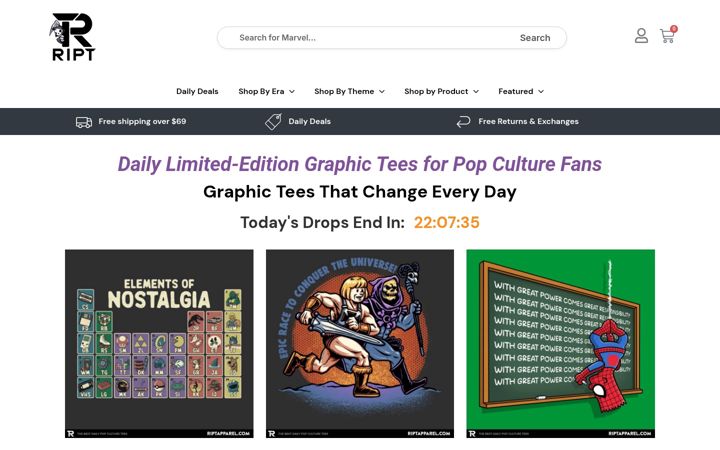 Screenshot di riptapparel.com