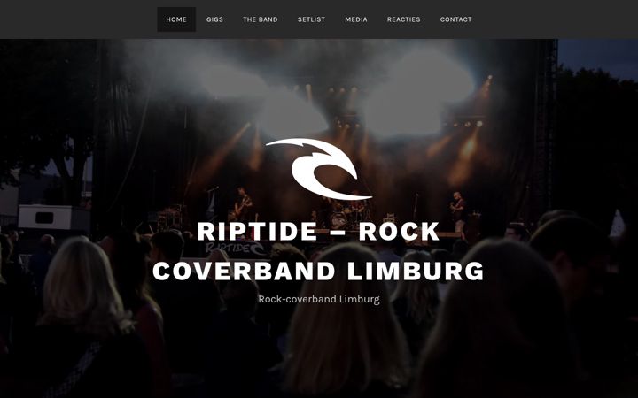 Snímek obrazovky riptiderocks.nl