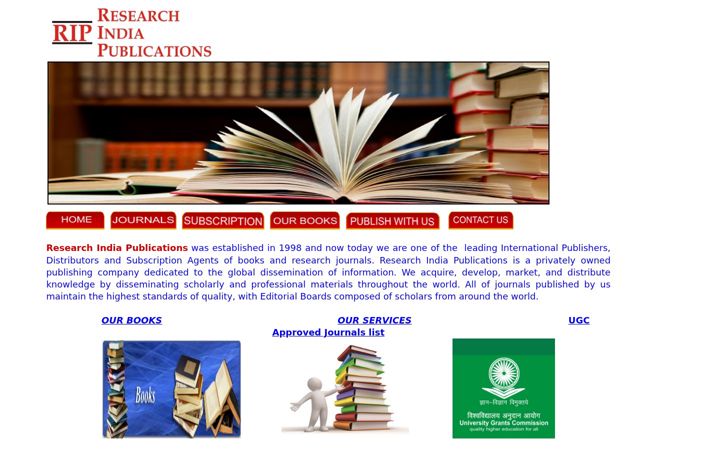 Screenshot of ripublication.com