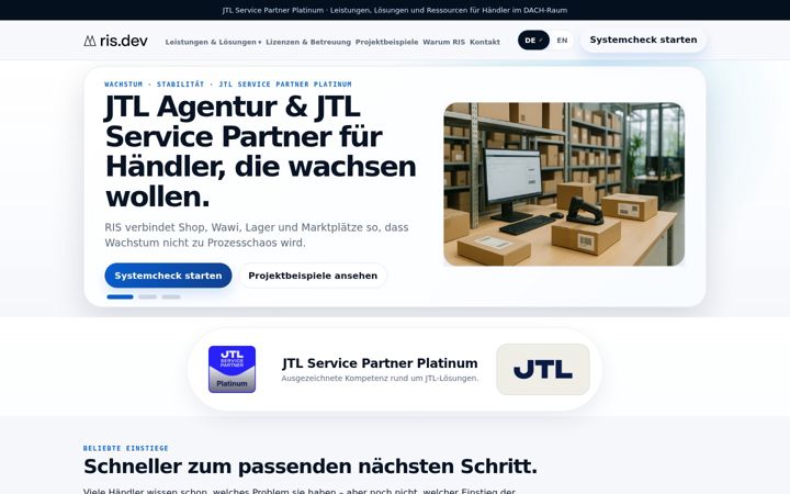 Screenshot of ris-development.de