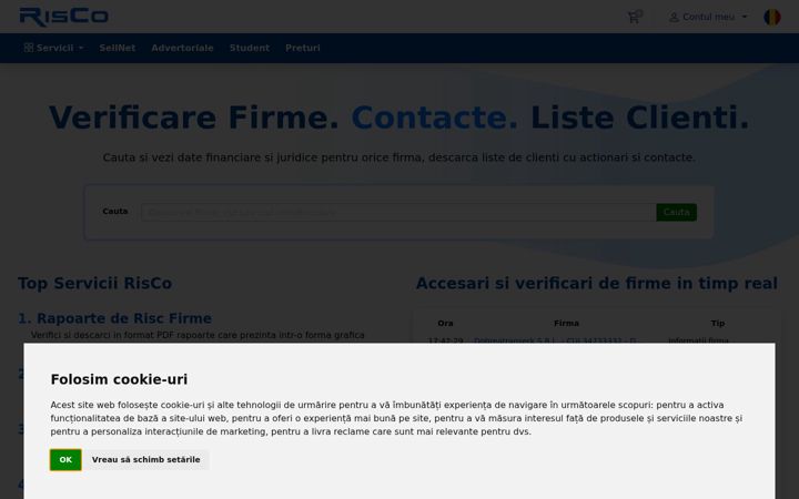 Screenshot von risco.ro