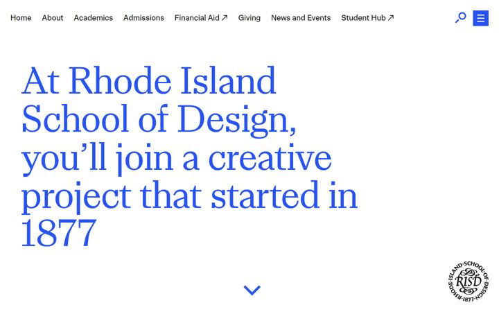 Skærmbillede af risd.edu